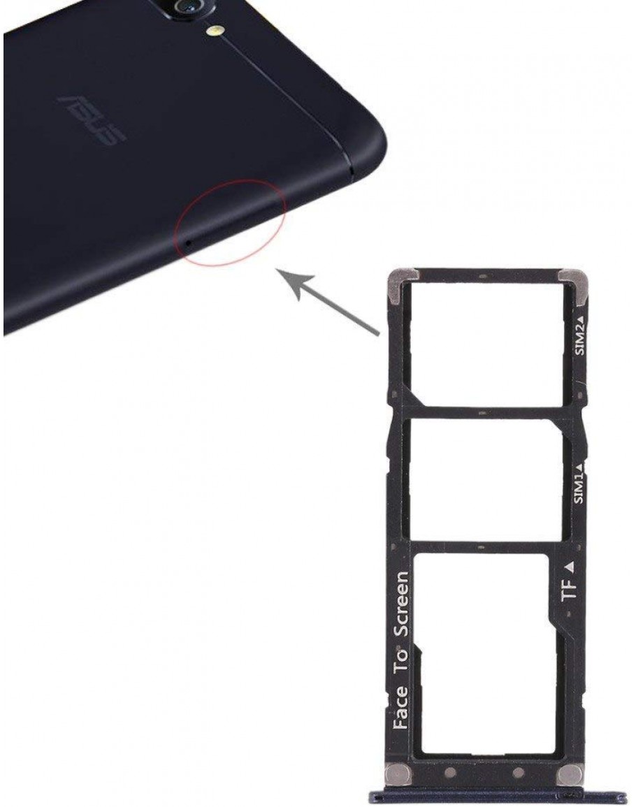 For Asus Zenfone Max Pro M1 Sim Card Tray Slot Holder (Blue) Price In